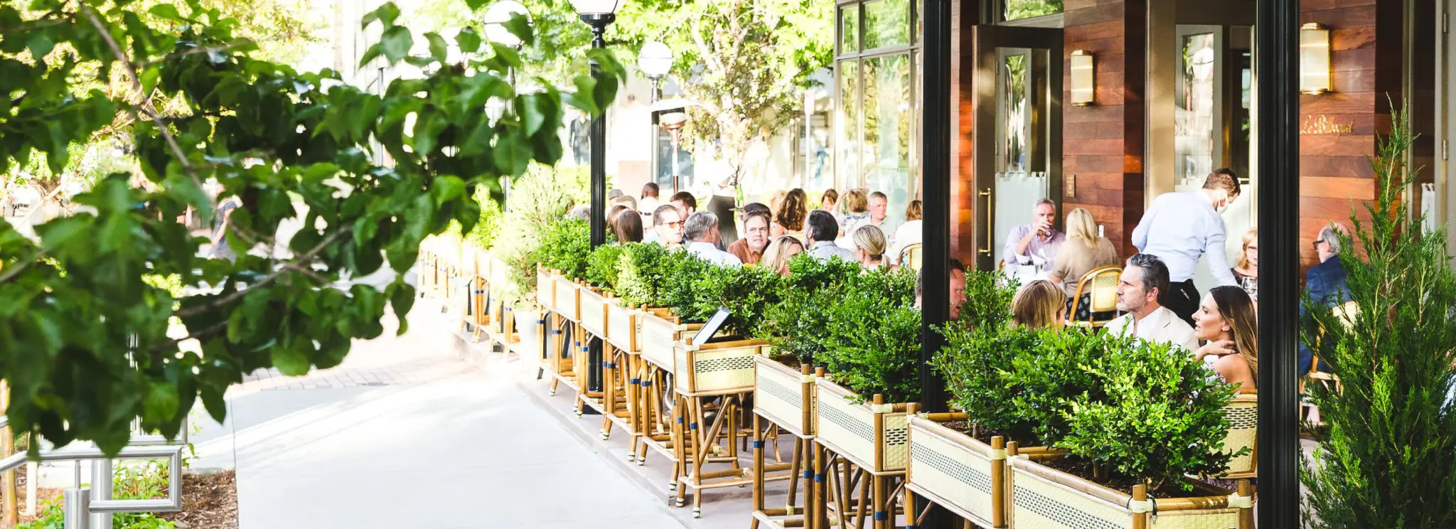Outdoor dining patio