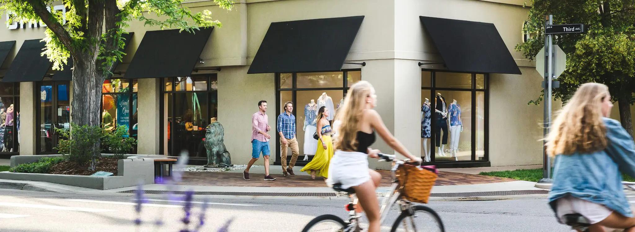 People walking on street
