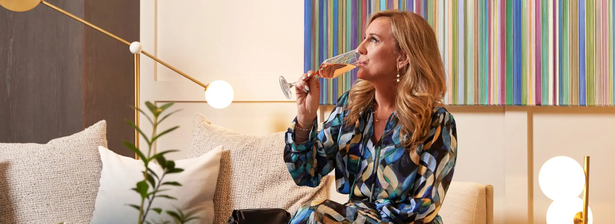 Person having a cocktail