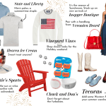 July Shopping Guide: Sundresses, polos, cowboy boots, Adirondack chairs, dog toys, and ice cream.