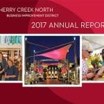 Cherry Creek North Business Improvement District 2017 Annual Report cover.