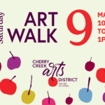 Second Saturday Art Walk May 9th, 10 AM - 1 PM, Cherry Creek Arts District event poster